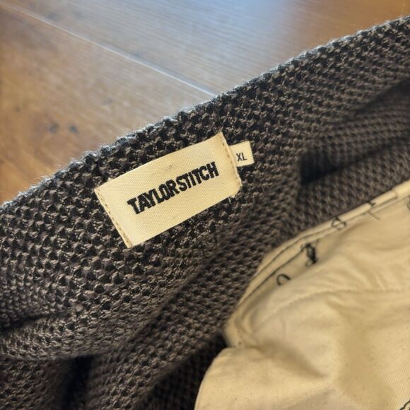 Taylor Stitch The Apres Pants Jogger Men’s XL Charcoal Sashiko Organic Cotton - Picture 8 of 11